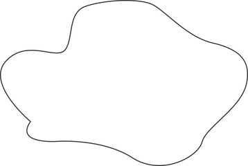 Fototapeta premium Hand drawn blob shape. Illustration blob. Blank box for text
