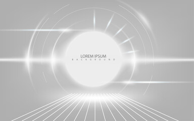 white glowing curve light lines creative and modern neon wallpaper and cover design background vector illustration.