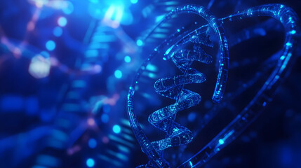 Medical Technology Background: Blue, Health, Science, 3D Render
