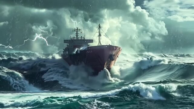 In order to successfully navigate through the severe tides, the crew of a cargo ship depends on their strong relationships and unwavering spirits.
