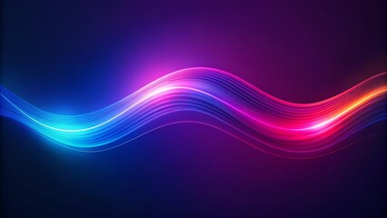 Fototapeta premium A textured abstract background in dark blue and purple is illuminated by a striking neon light, creating a captivating contrast and a sense of potential.