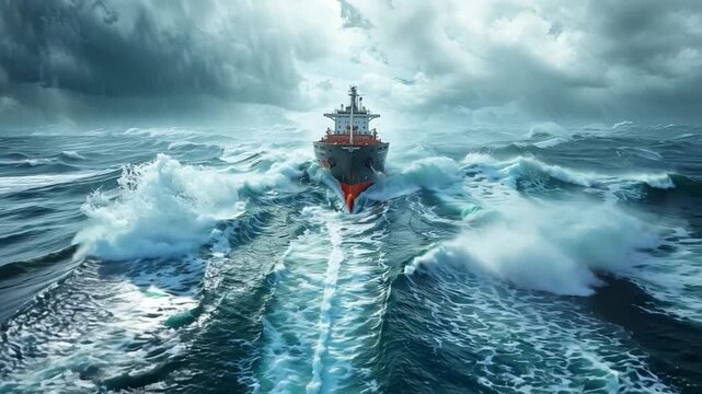 In order to successfully navigate through the severe tides, the crew of a cargo ship depends on their strong relationships and unwavering spirits.