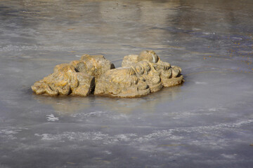 The ruins of Xiqiqu Site in Old Summer Palace Western Tower Scenic Area.