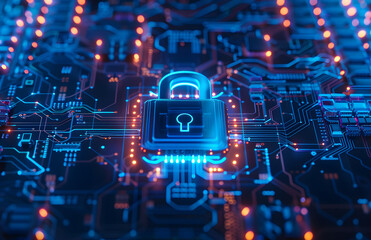 Fototapeta premium Data security Privacy concept map