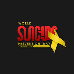 World Suicide Prevention Day Concept Design for poster, greeting card, banner, background etc