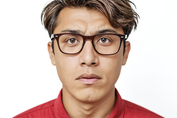 Fototapeta premium Portrait of a Young Man with Glasses