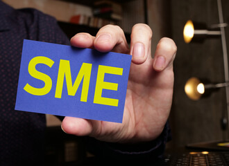 Subject matter expert SME Business concept is shown using the text