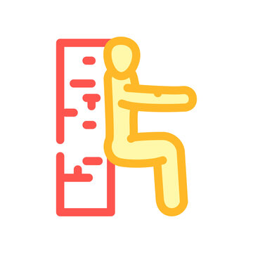 cable tricep pushdowns fitness exercise arm color icon vector. cable tricep pushdowns fitness exercise arm sign. isolated symbol illustration