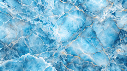 Obraz premium blue and white ice transparent marble texture luxury background design wall architecture