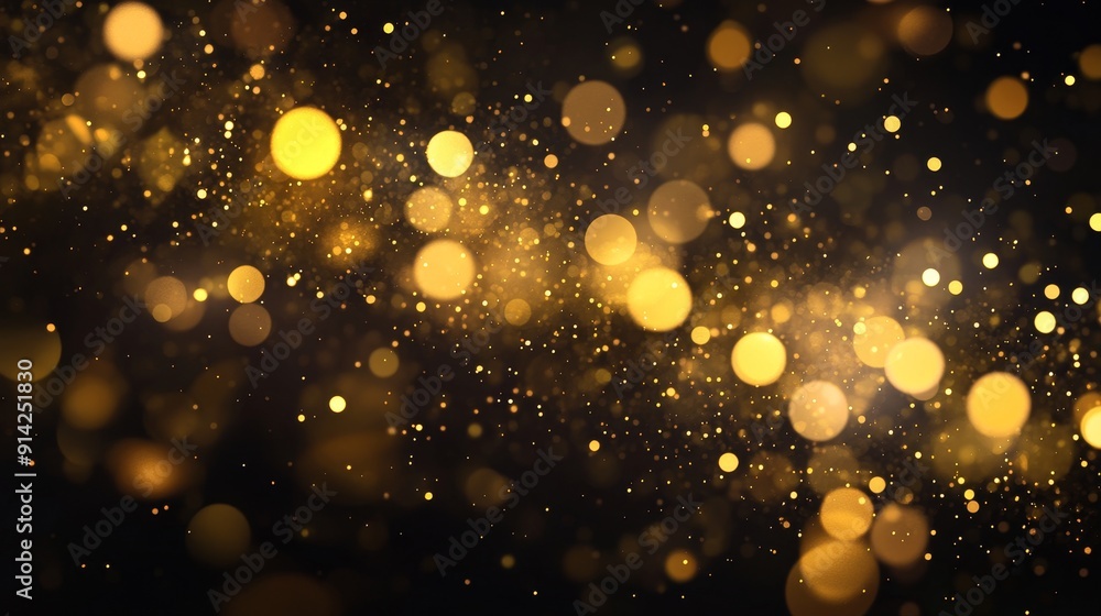 Poster glittering light glitter background in red or orange. fire sparkling magic star dust sparking light 