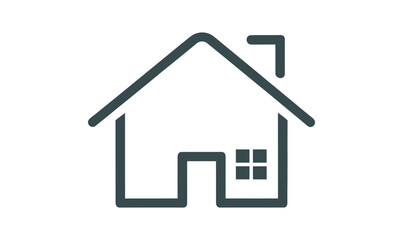 home icon on a white background, logo, design