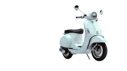 Fototapeta premium Motorcycle scooter on transparent background
