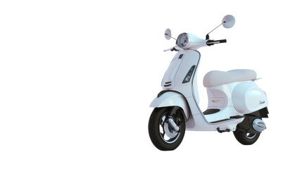 Motorcycle scooter on transparent background