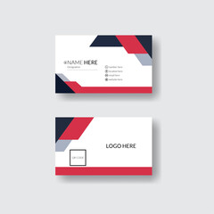 A vector template of modern , creative , clean and simple business card with clean concept.