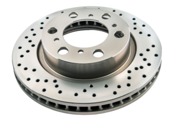 Car Break discs isolated on transparent background. Transparent PNG.