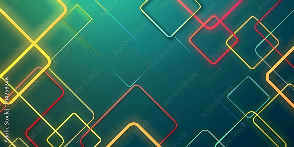 Poster abstract background with lines, squares and,background for presentation.