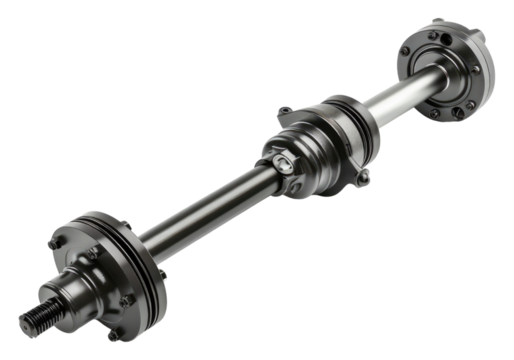 Car Axle shaft isolated on transparent background. Transparent PNG.