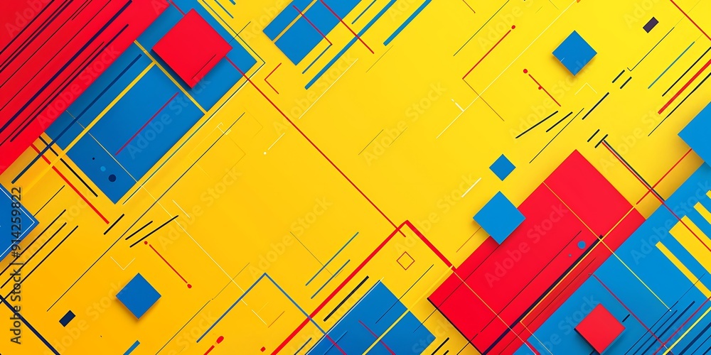 Poster abstract background with lines, squares and,background for presentation.