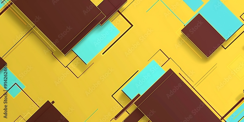 Poster abstract background with lines, squares and,background for presentation.