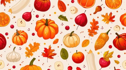 A colorful assortment of fruits and vegetables arranged on a white background