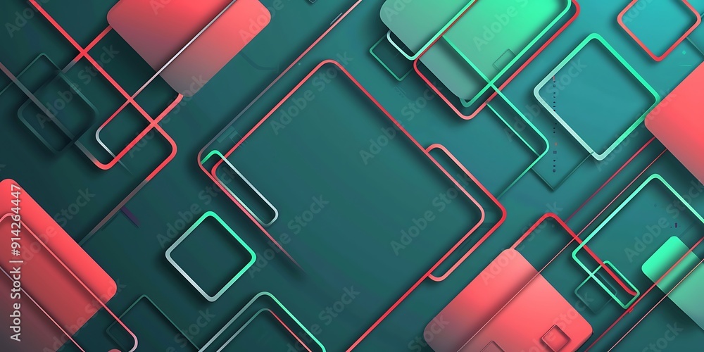 Aufkleber abstract background with lines, squares and,background for presentation.