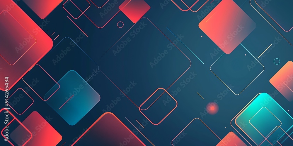 Poster abstract background with lines, squares and,background for presentation.