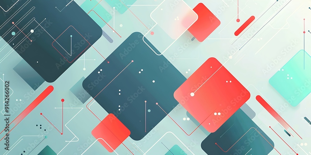 Poster abstract background with lines, squares and,background for presentation.