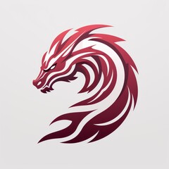 Naklejka premium animal icon and logo on a white background Created with Generative AI technology