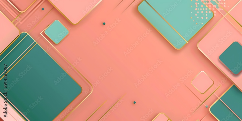 Poster abstract background with lines, squares and,background for presentation.