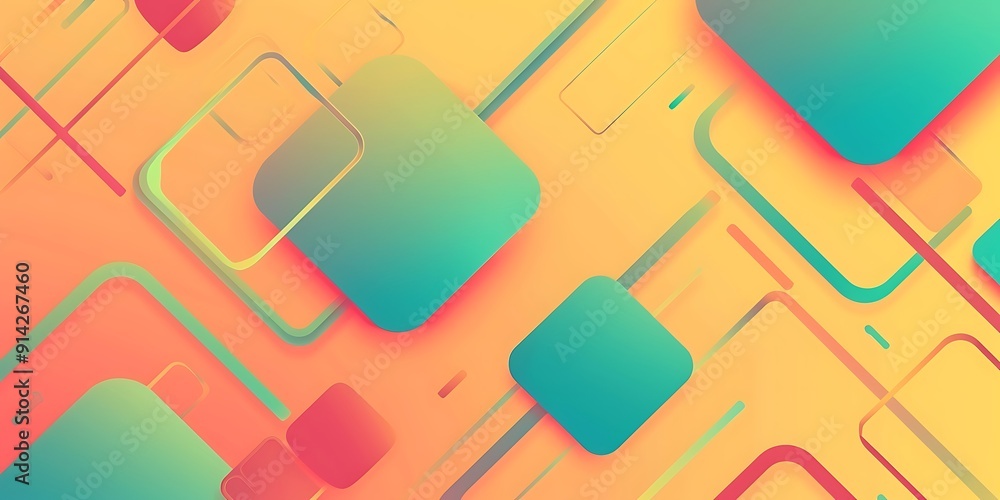 Poster abstract background with lines, squares and,background for presentation.