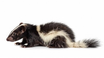 Striped Skunk in Profile