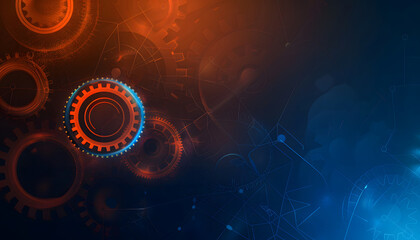 Obraz premium Abstract background design with gears design