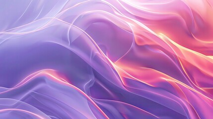 Fototapeta premium A vibrant abstract background with flowing waves of purple and pink hues, creating a sense of movement and tranquility.