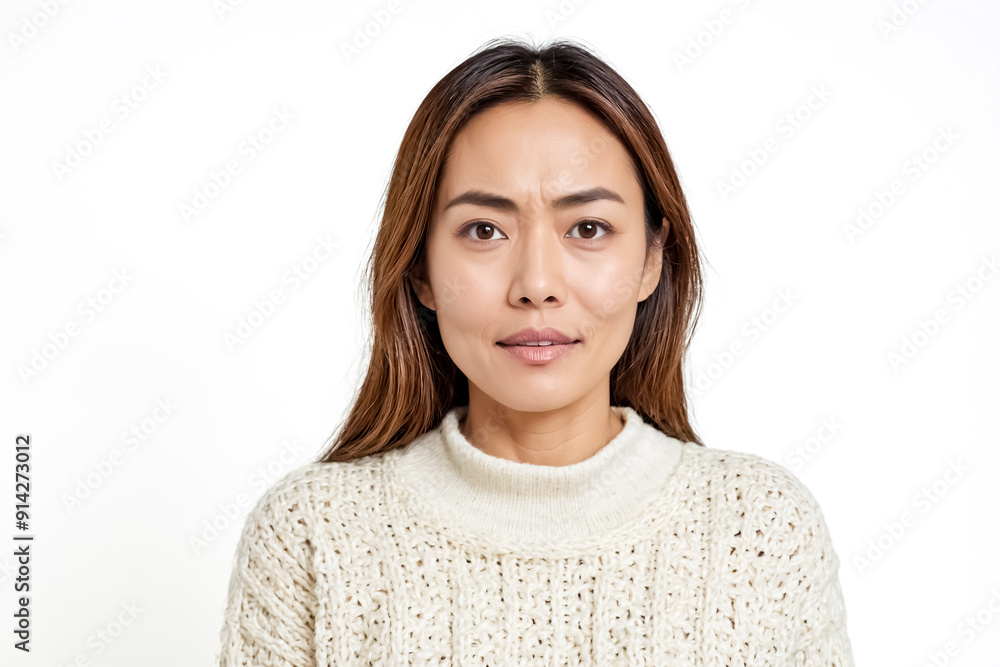 Canvas Prints Portrait of a woman with a neutral expression