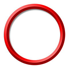 red round frame
