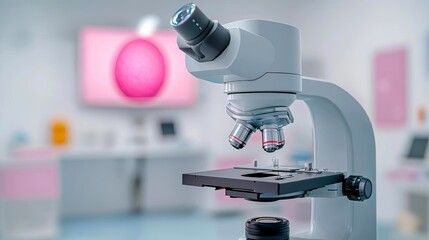 Breast cancer detection, digital holographic imaging, futuristic healthcare, advanced microscopy