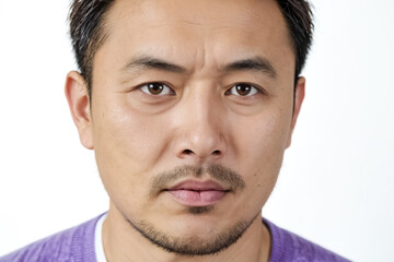Obraz premium Close-up Portrait of a Young Asian Man
