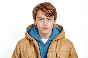 Obraz premium Young man looking worried and anxious