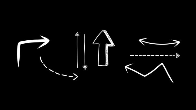 Animated Scribble Arrows and Pointers for Explainer Videos