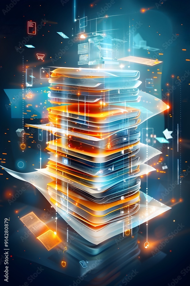 Poster data and information stack.