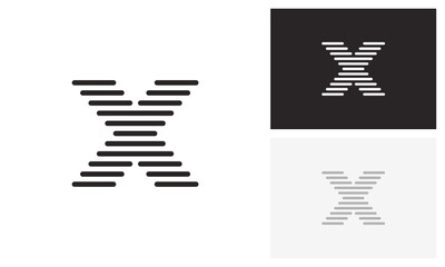 X logo, letter x, initial x logo design