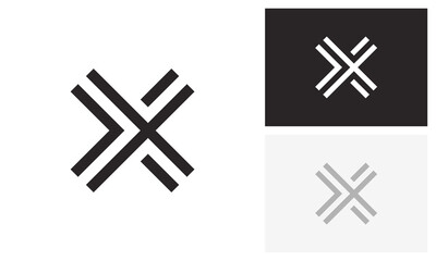 X logo, letter x, initial x logo design