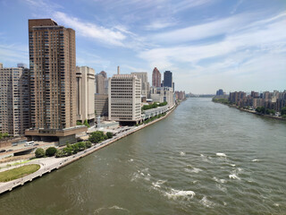 Top shot view of Newyork City from Hudson River