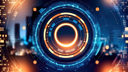 Abstract virtual background with circle