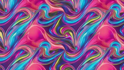 Obraz premium Abstract liquid background. Liquid marble pattern. Multicolored texture. Digital art. 3D rendering