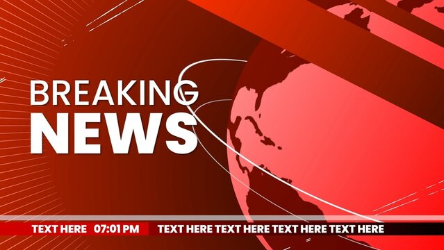 Modern News Title With Animated Text Bar