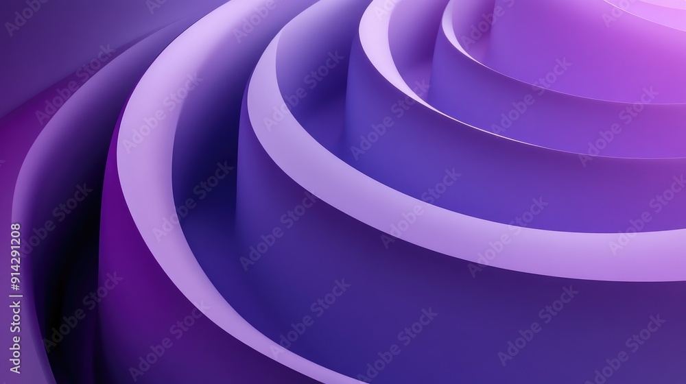 Poster elegant 3d abstract background with soft gradients and curved lines, minimalistic design