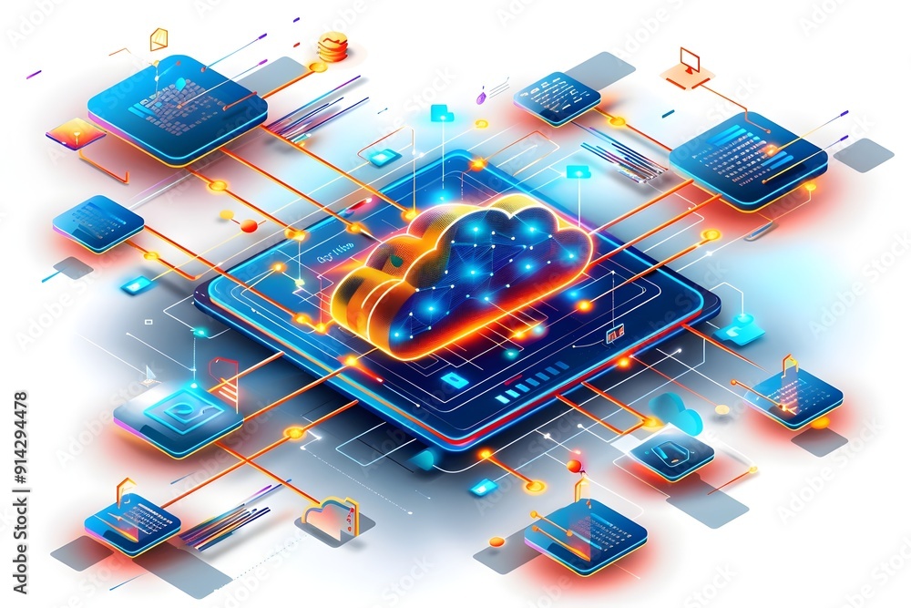 Poster cloud computing network.