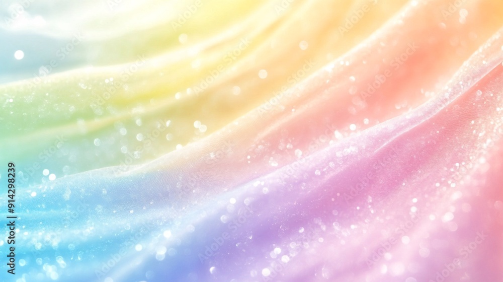 Aufkleber Smooth transition of pastel colors forming a soft gradient background with a simple and minimal design Stock Photo with copy space