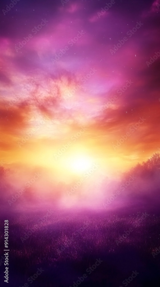 Aufkleber Soft gradient background with pastel colors and smooth transitions creating a simple and minimalistic design Stock Photo with copy space